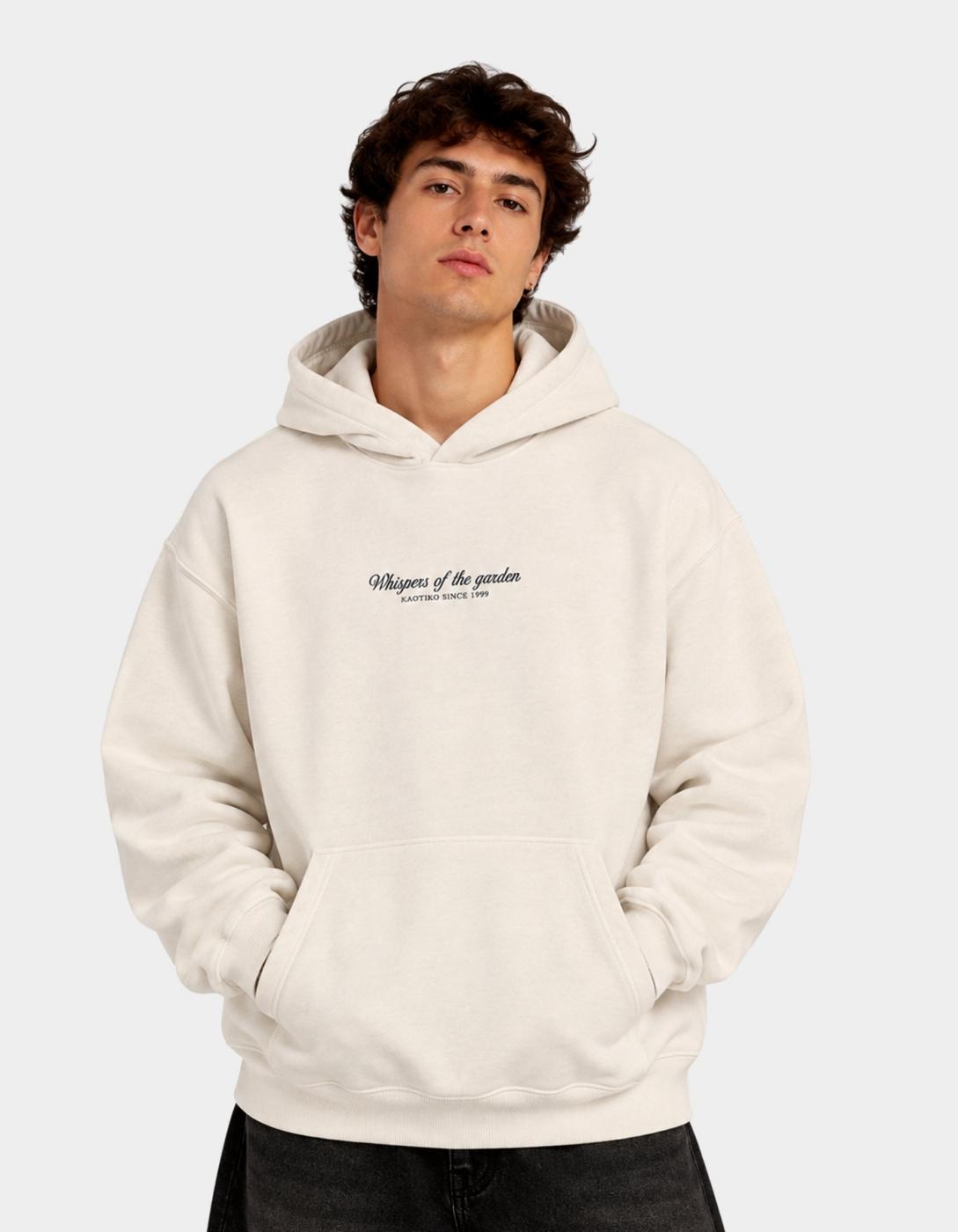Sudadera Capucha OVERSIZE GARDEN - Ivory