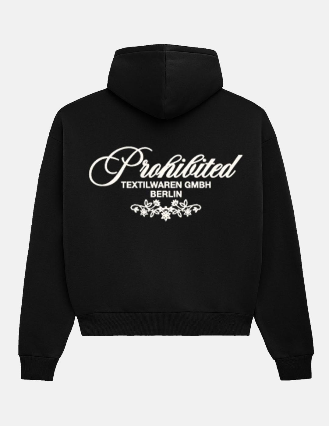Sudadera Capucha PROHIBITED TEXTILWAREN - Black