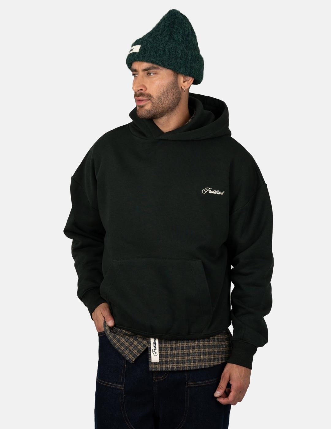 Sudadera Capucha PROHIBITED TEXTILWAREN - Green
