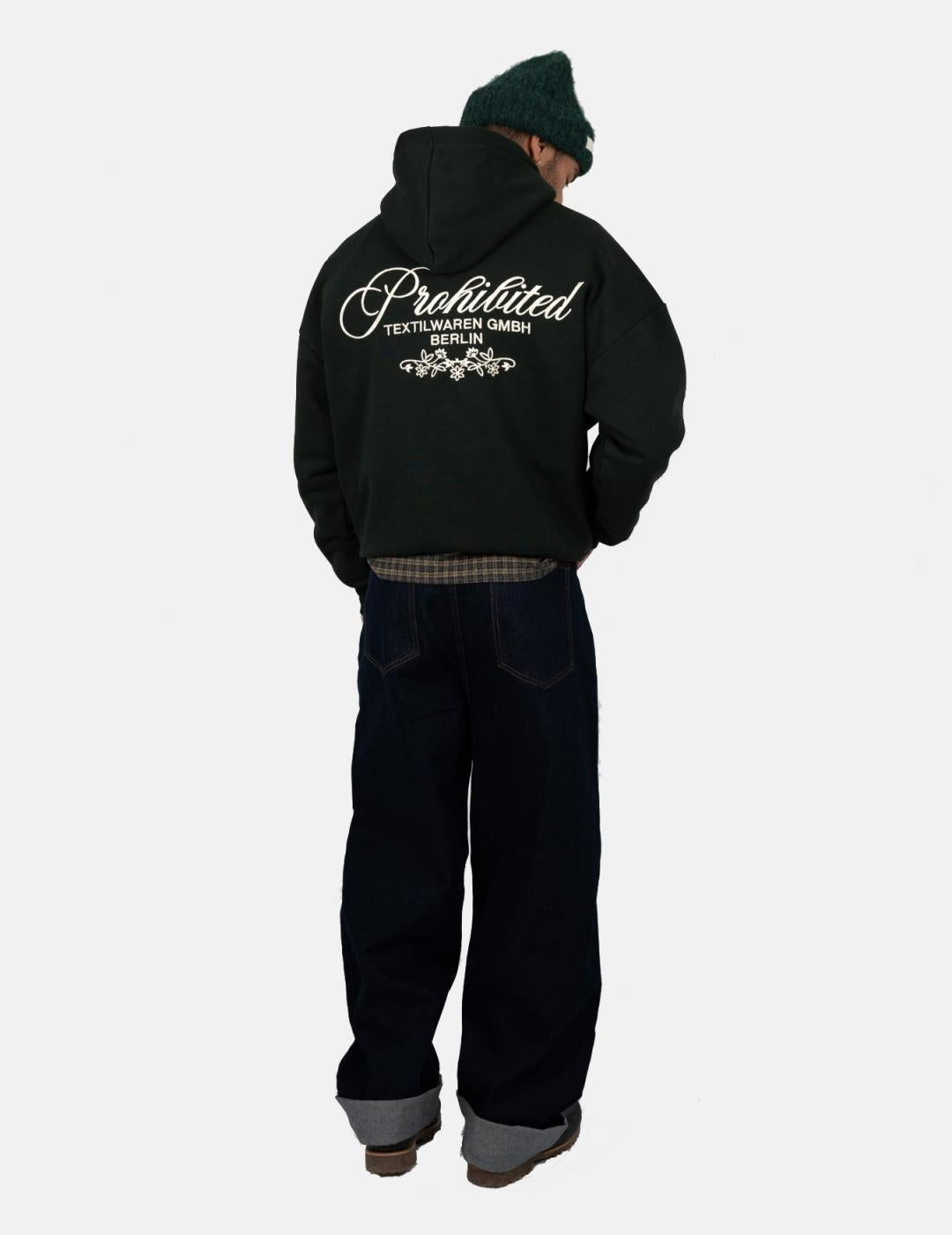 Sudadera Capucha PROHIBITED TEXTILWAREN - Green