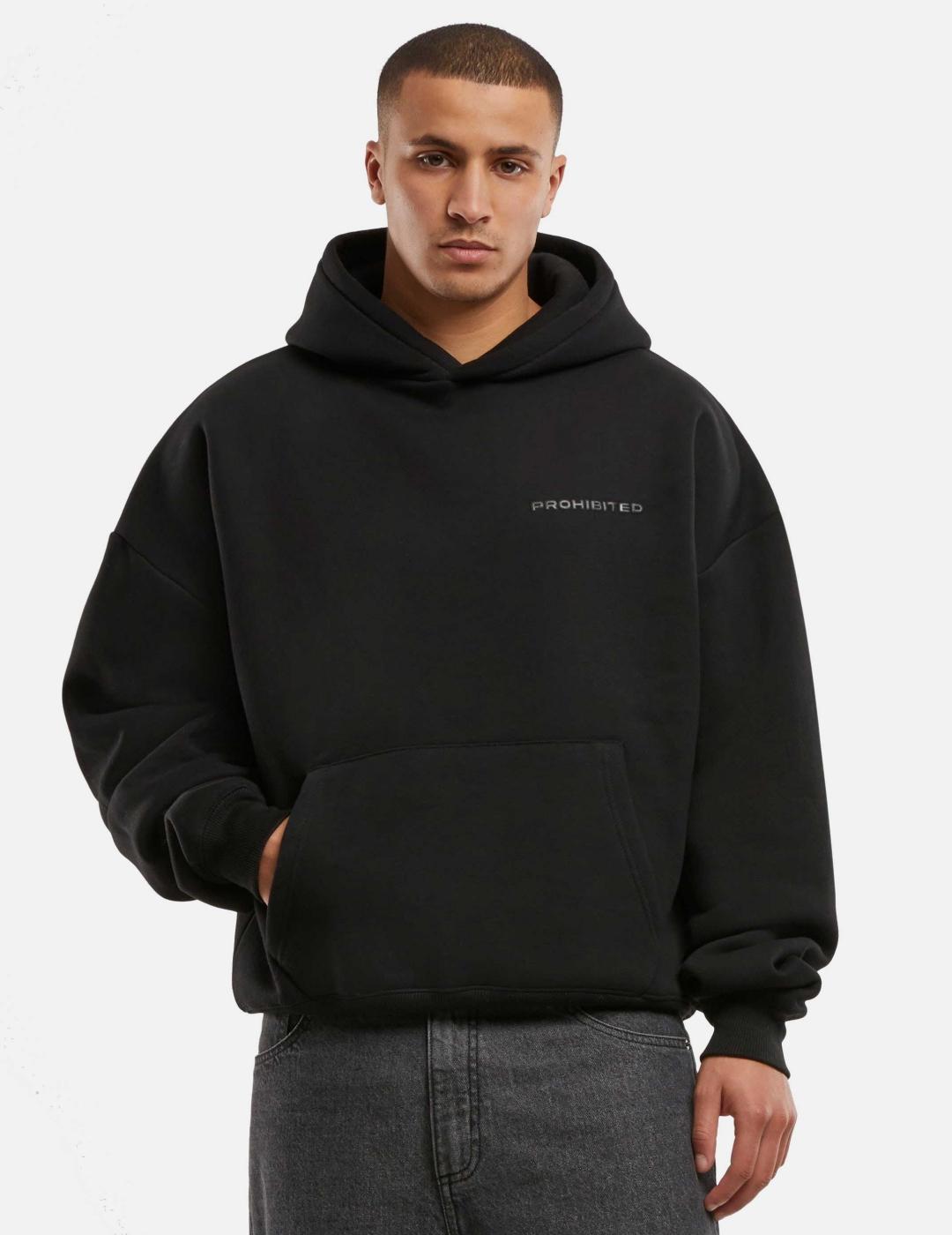 Sudadera Capucha PROHIBITED10119 - Black