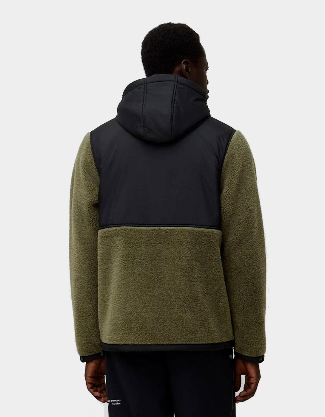 Sudadera Capucha SHERPA - Olive Green