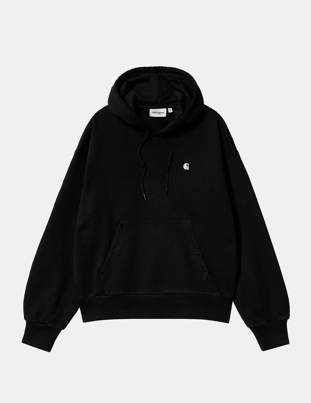 Sudadera CARHARTT W' HOODED CASEY - Black/Silver