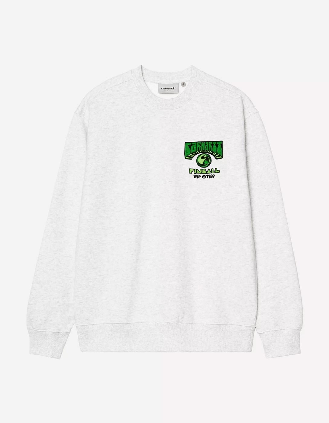 Sudadera CARHARTT WIP Crew PINBALL - Ash Heather