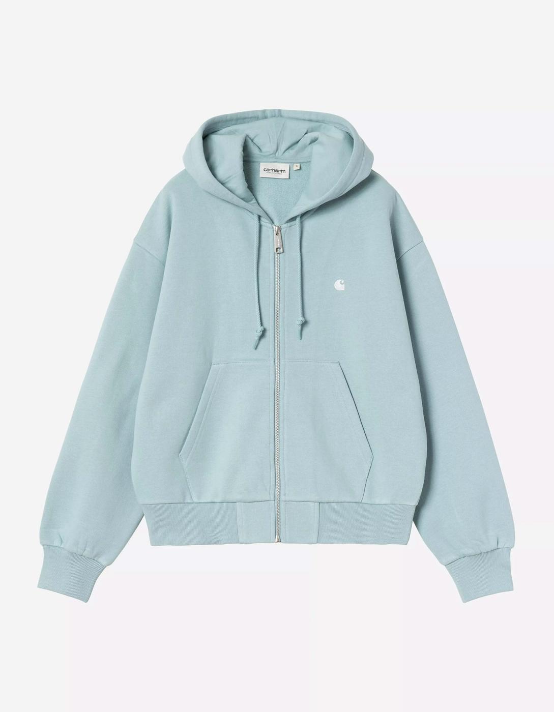 Sudadera CARHARTT WIP W' CASEY - Tourmaline / Silver