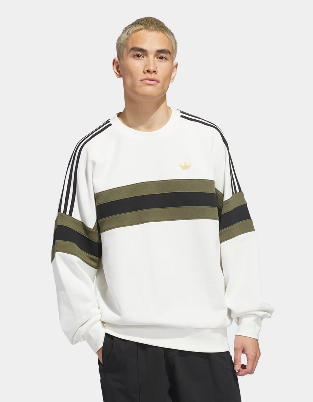 Sudadera Crew ADIDAS SK OG - White/Olive/Black