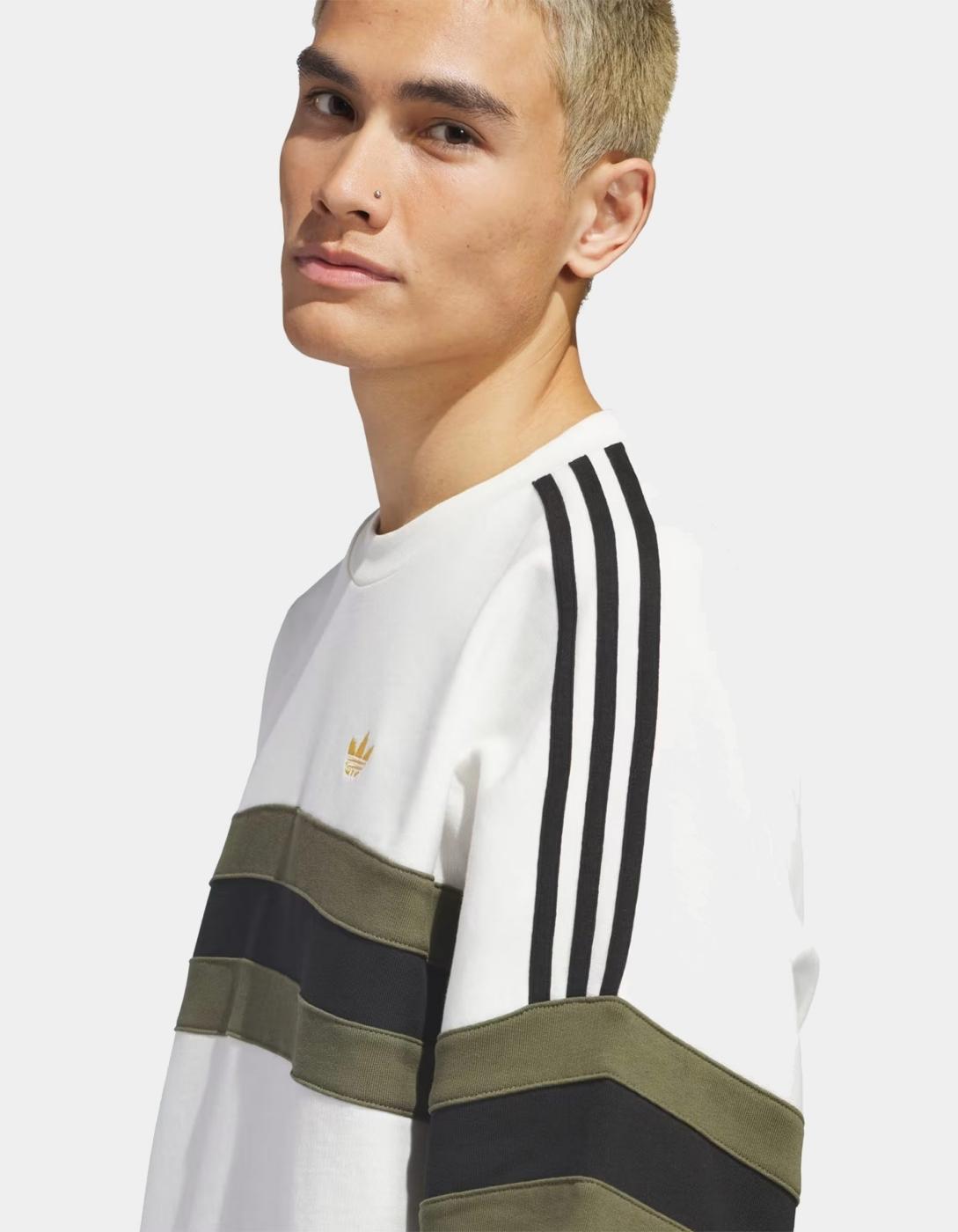 Sudadera Crew ADIDAS SK OG - White/Olive/Black