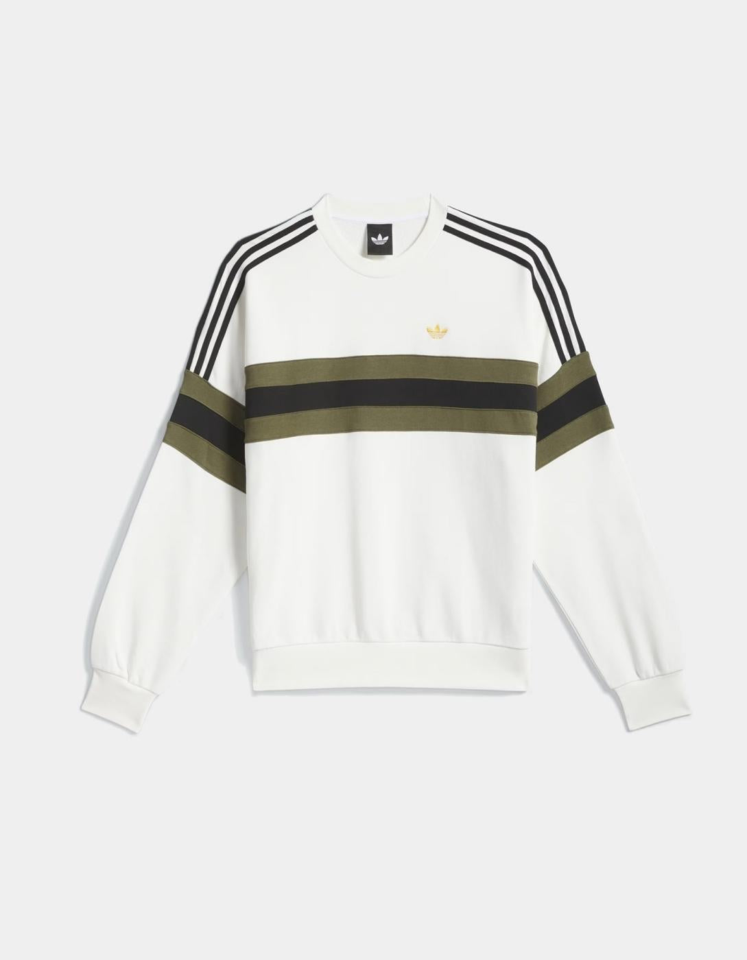 Sudadera Crew ADIDAS SK OG - White/Olive/Black