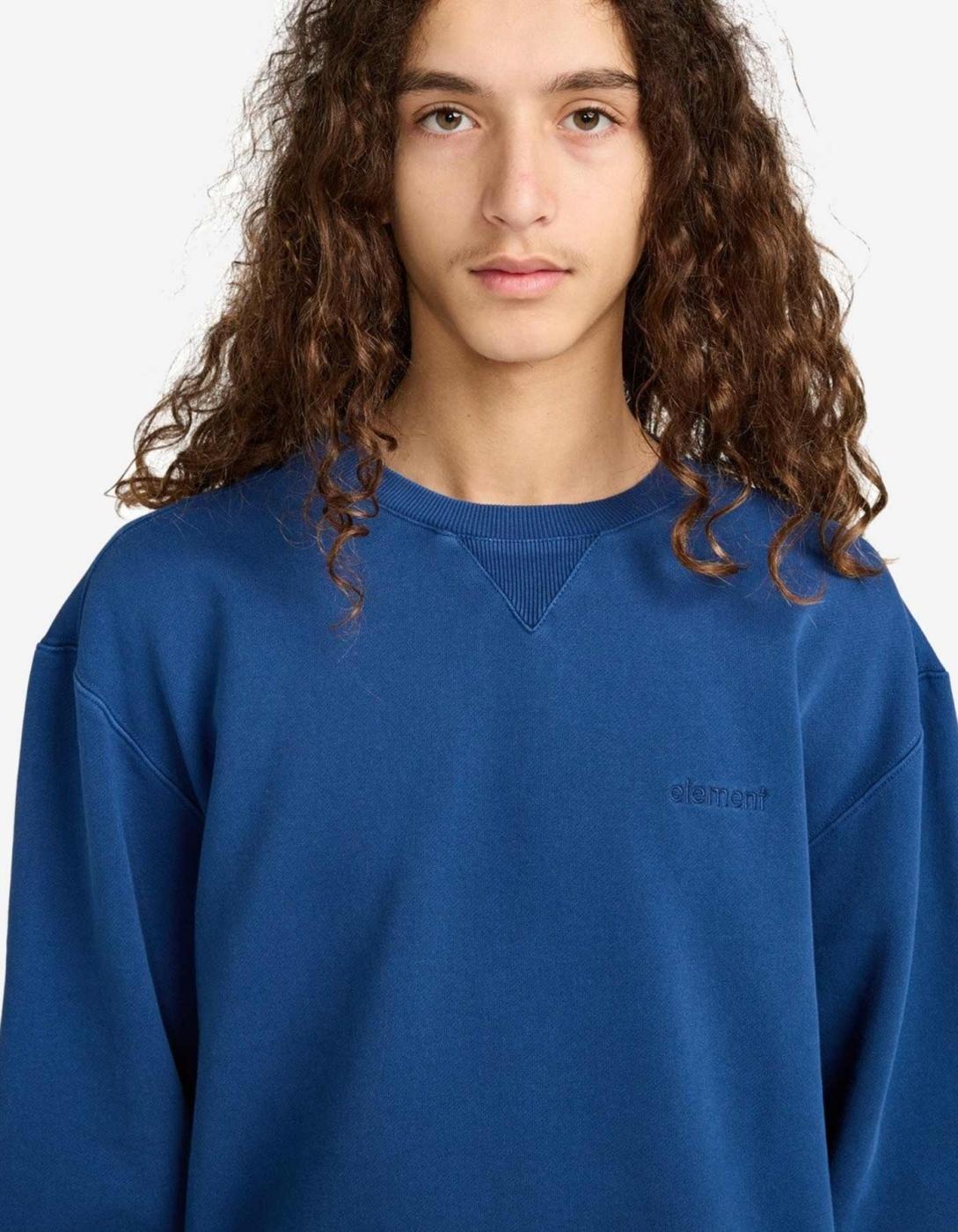Sudadera Crew ELEMENT LOWCASE PIGMENT - Navy Peony
