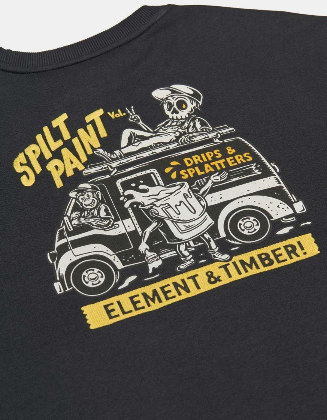 Sudadera Crew ELEMENT TIMBER VAN - Faded Black