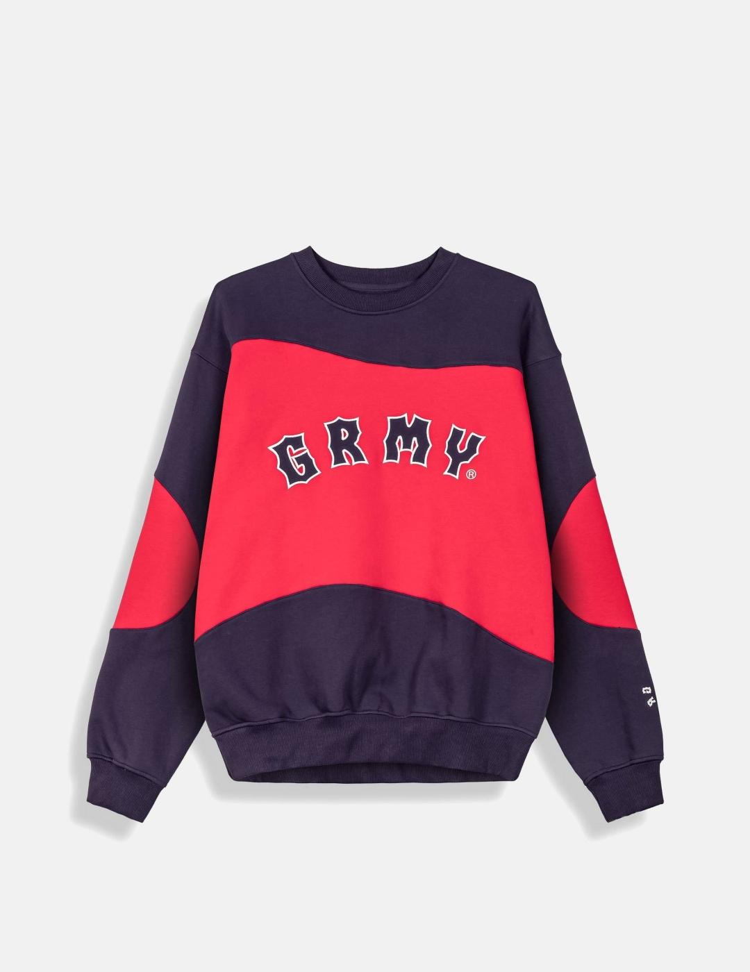 Sudadera Crew GRIMEY THE PROPS - Red
