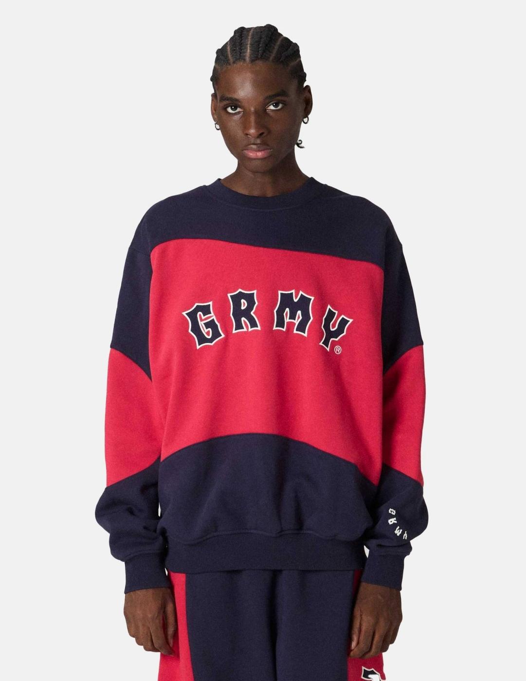 Sudadera Crew GRIMEY THE PROPS - Red