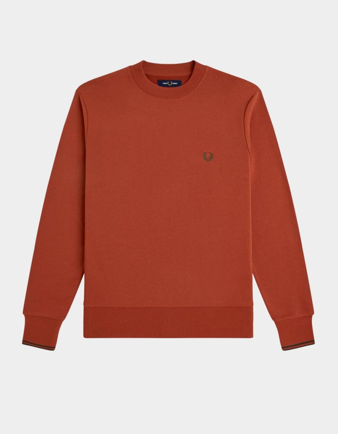 Sudadera Crew M7535 - Brandy/Night Green/Night Gre