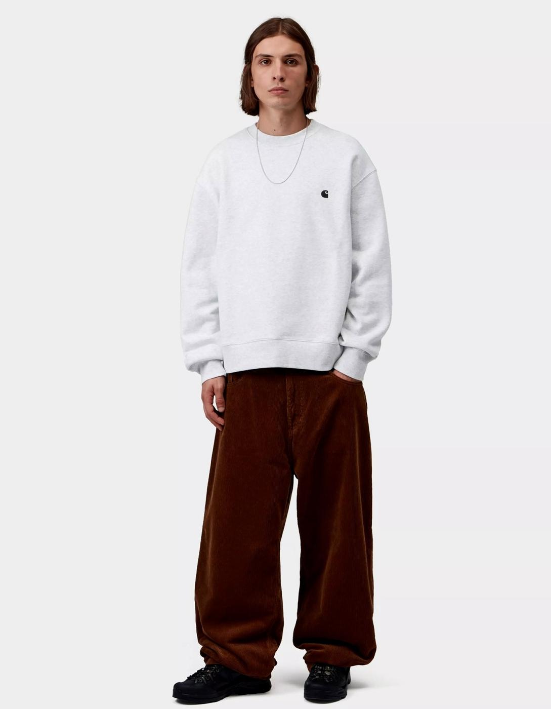 Sudadera Crew MACK SWEAT - Ash Heather / Black