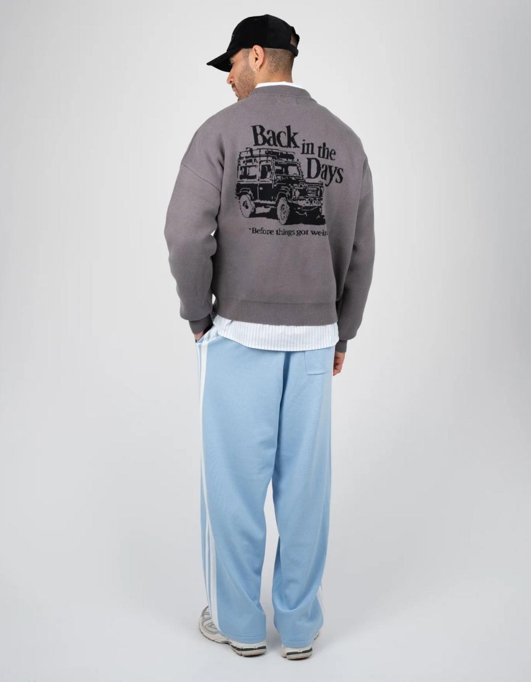Sudadera Crew PROHIBITED BACK IN THE DAYS - Grey