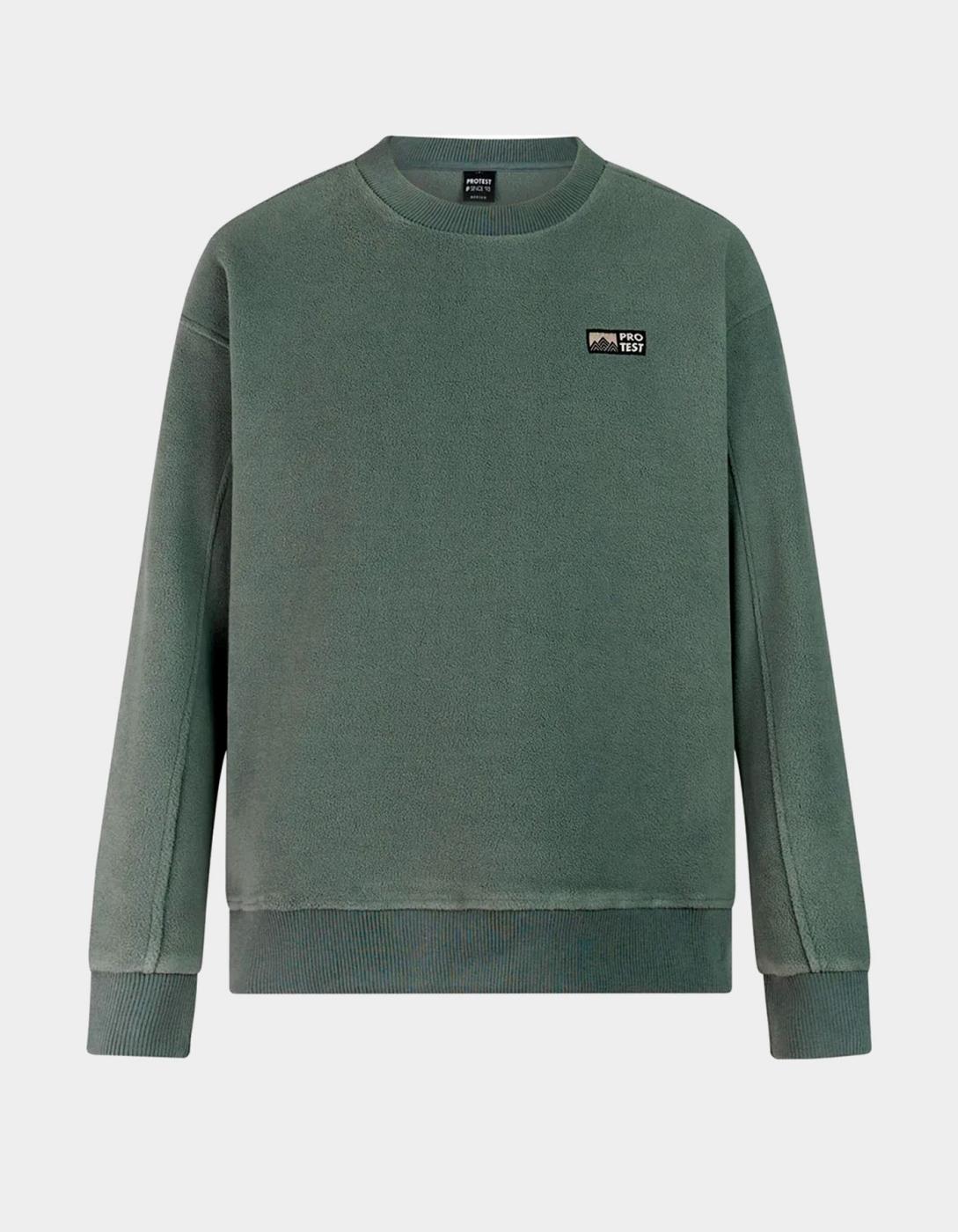 Sudadera Crew PROTEST HAWKS - Evergreen
