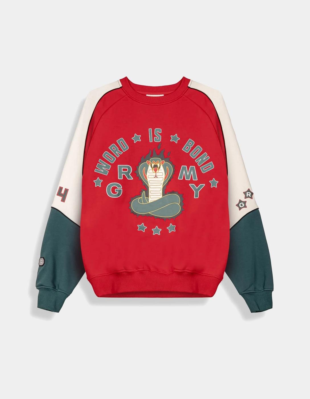 Sudadera Crew GRIMEY SHO NUFF - Red