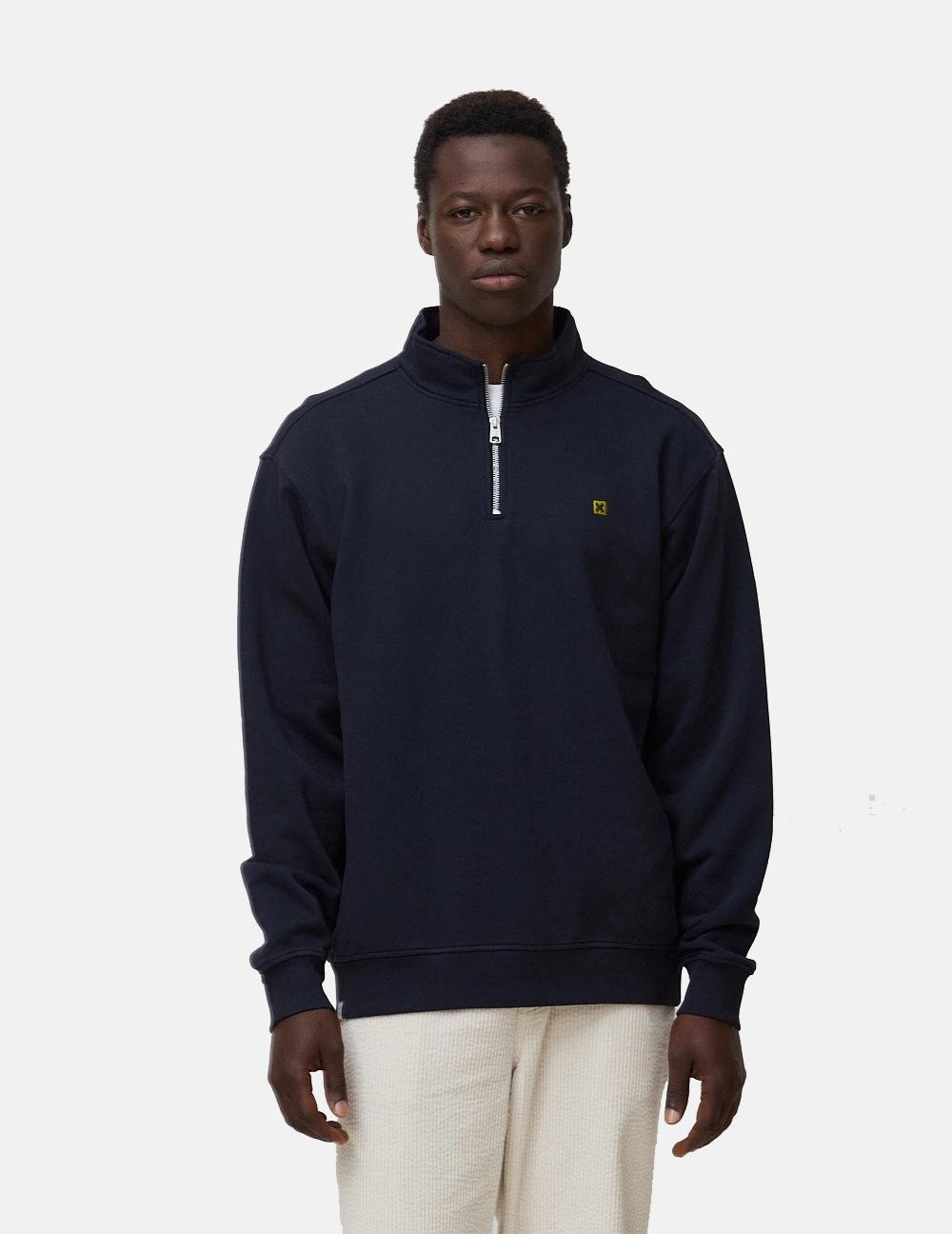 Sudadera Half Zip BLUE BANANA LOGO - Navy