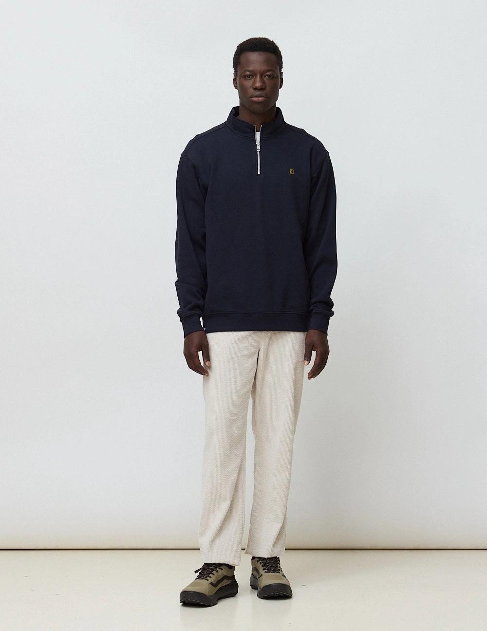 Sudadera Half Zip BLUE BANANA LOGO - Navy