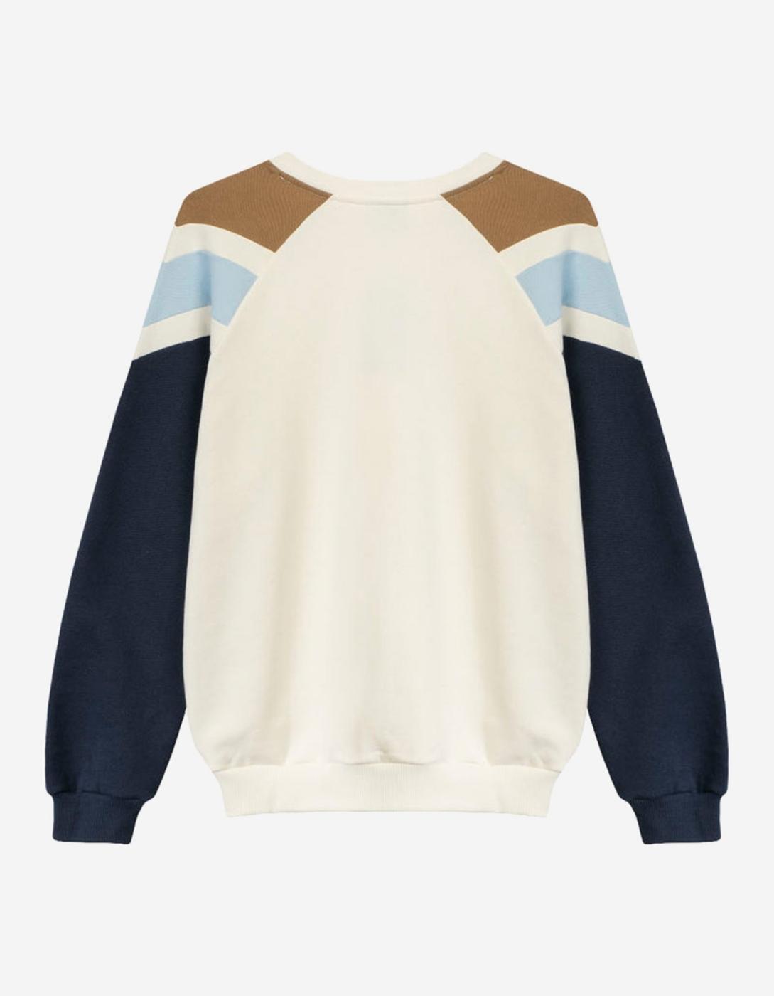 Sudadera KAOTIKO Crew ROCCO - Ivory/Navy