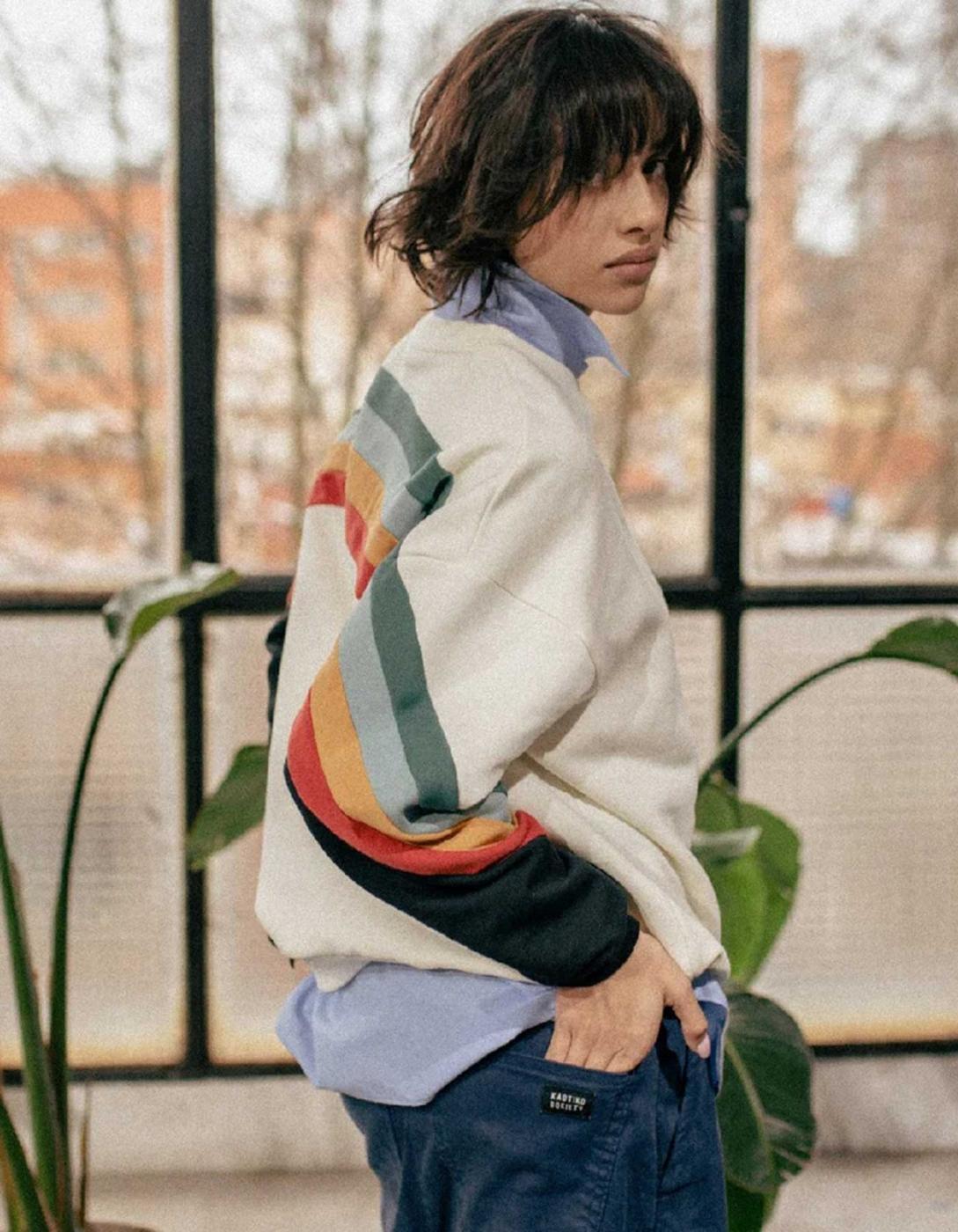 Sudadera W' WALKER - Ivory/Heura/Steel/Saffron