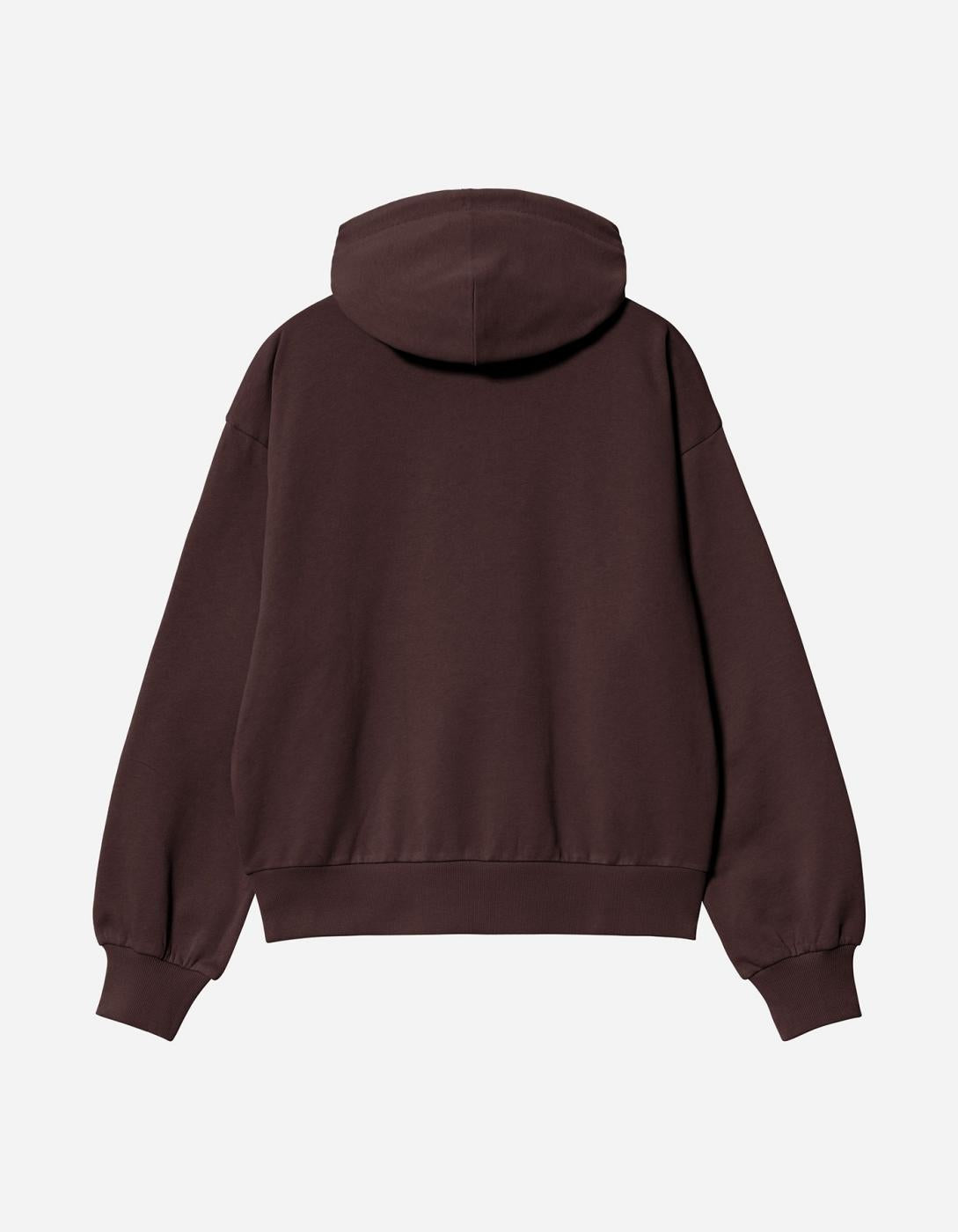 Sudadera W' HOODED CASEY - Palisander / Silver