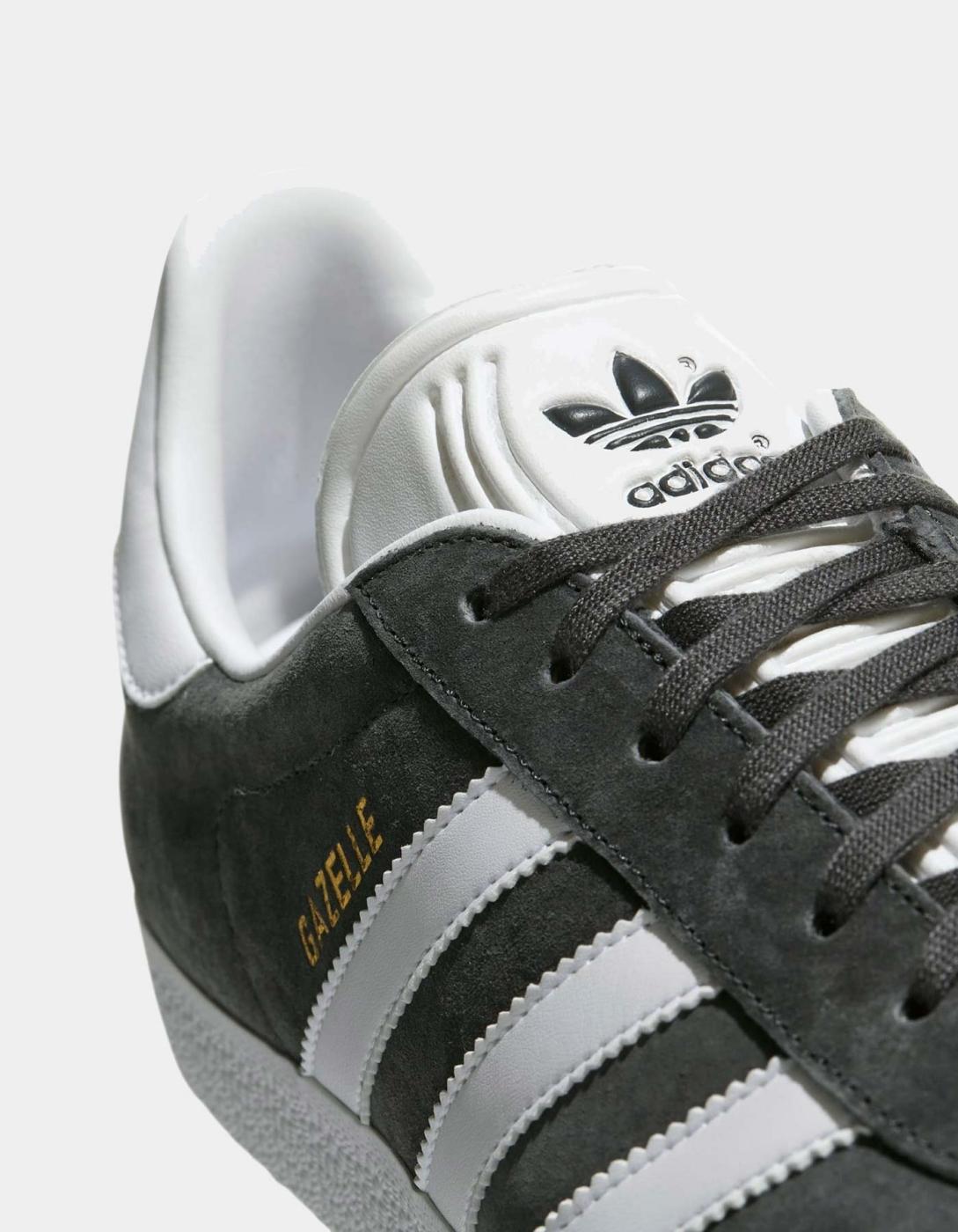 Zapatillas ADIDAS GAZELLE - Dark Grey Heather/White/Gold
