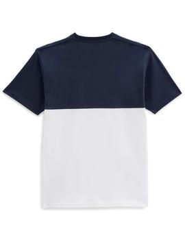 Camiseta VANS COLORBLOCK  - White/Dress Blues