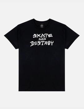 Camiseta Thrasher  SKATE AND DESTROY - Black