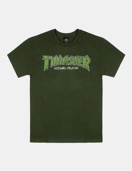Camiseta THRASHER BRICK - Forest Green
