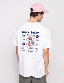 Camiseta KAOTIKO WASHED CARROT DEALER - White