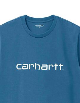 Camiseta CARHARTT SCRIPT - Sorrent / White