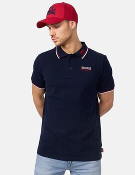 Polo LONSDALE LION - Navy/Dark Red