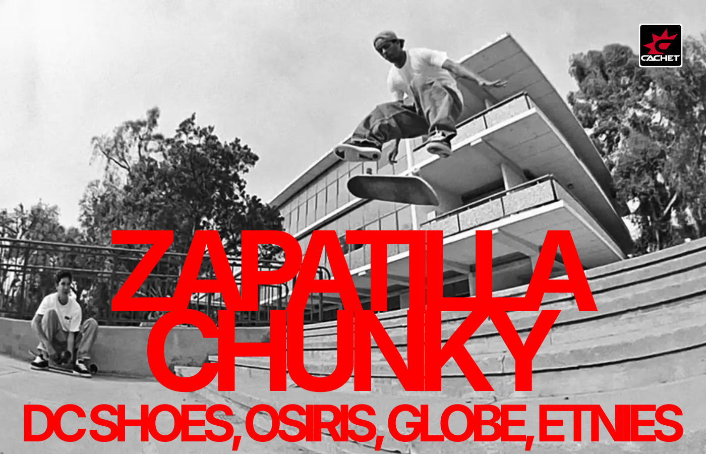 Zapatillas chunky de skate con estética dosmilera y suela ancha