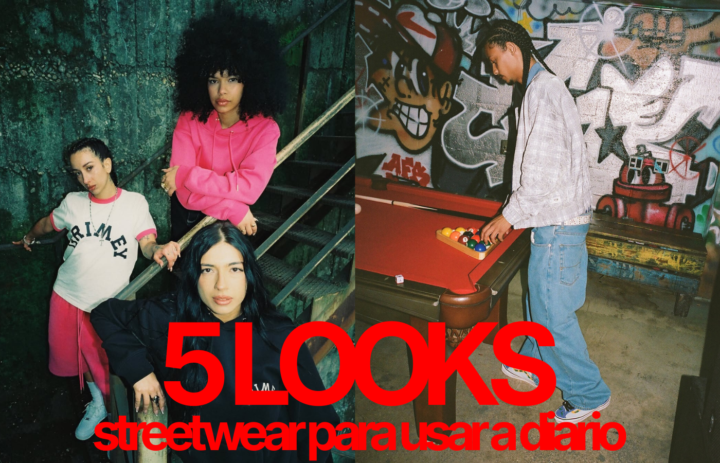 5 looks streetwear para diario: ideas fáciles para vestir todos los días