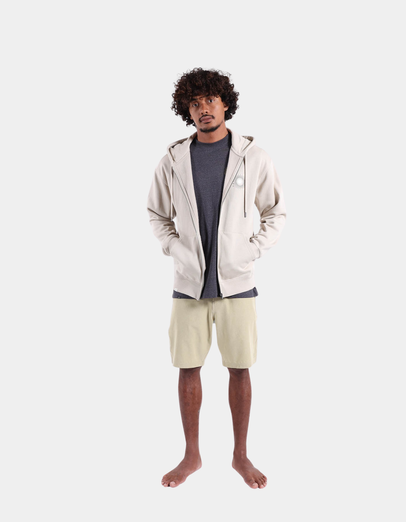 Sudadera Capucha OXBOW Abierta RADIATE - Ivory