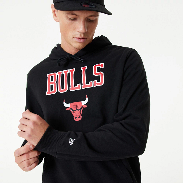 Sudadera Capucha NEW ERA LOGO CHICAGO BULLS - Black