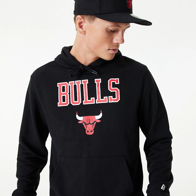 Sudadera Capucha NEW ERA LOGO CHICAGO BULLS - Black