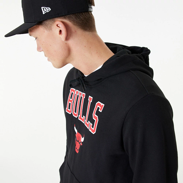 Sudadera Capucha NEW ERA LOGO CHICAGO BULLS - Black