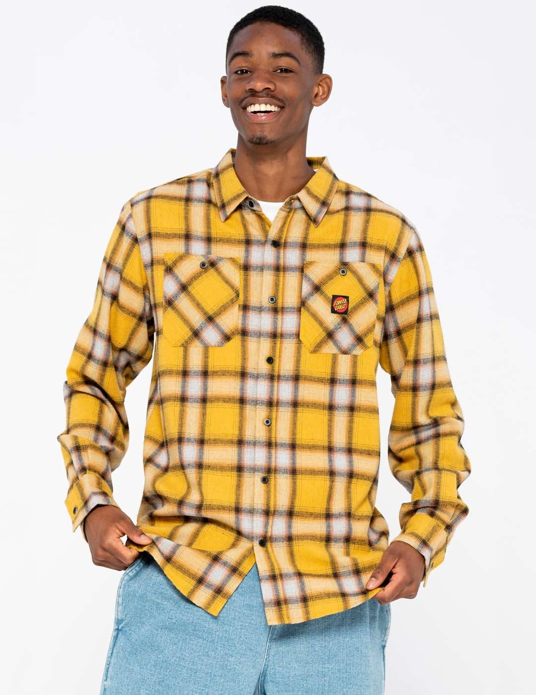 Camisa SANTA CRUZ APEX  - Mustard Check