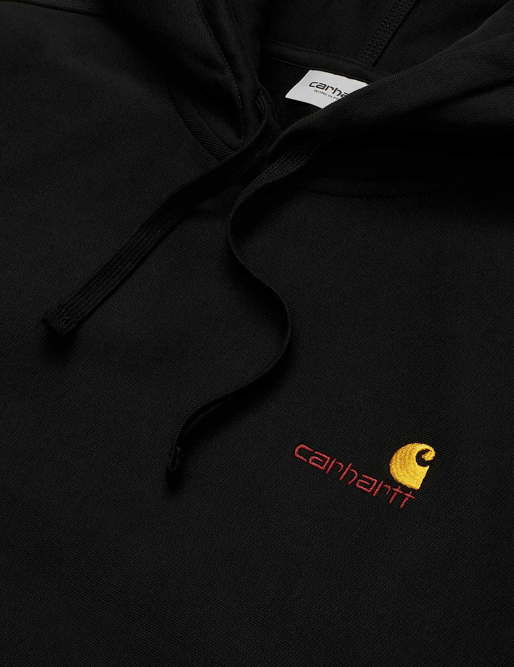 Sudadera Capucha AMERICAN SCRIPT - Black