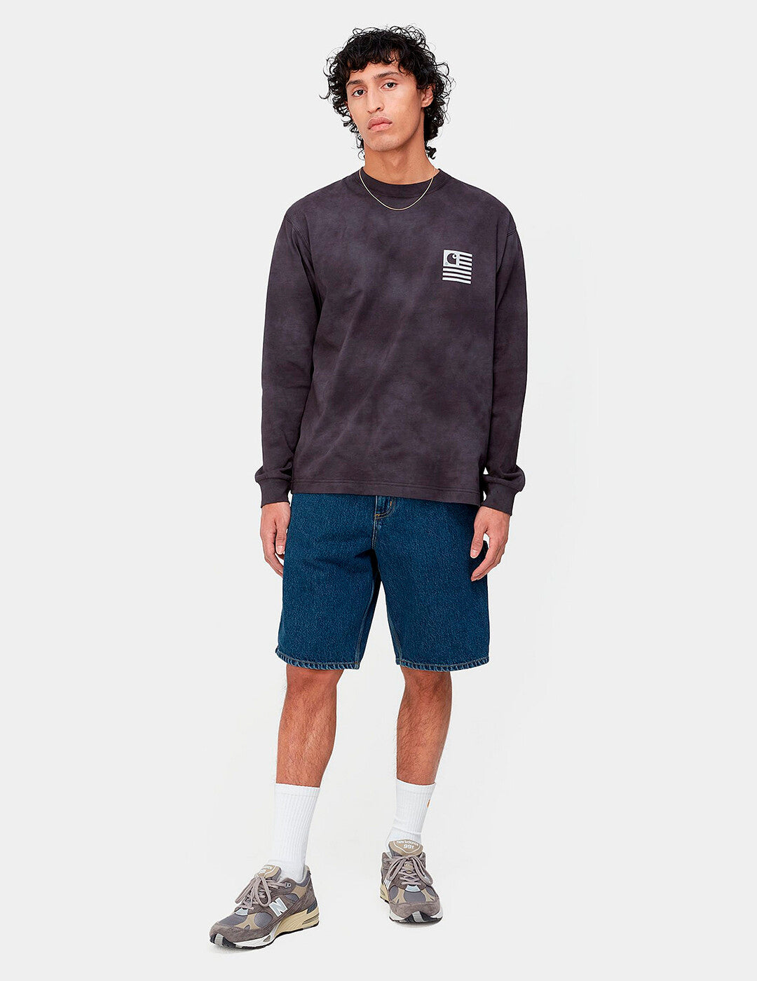 Bermuda CARHARTT WIP SINGLE KNEE - Blue
