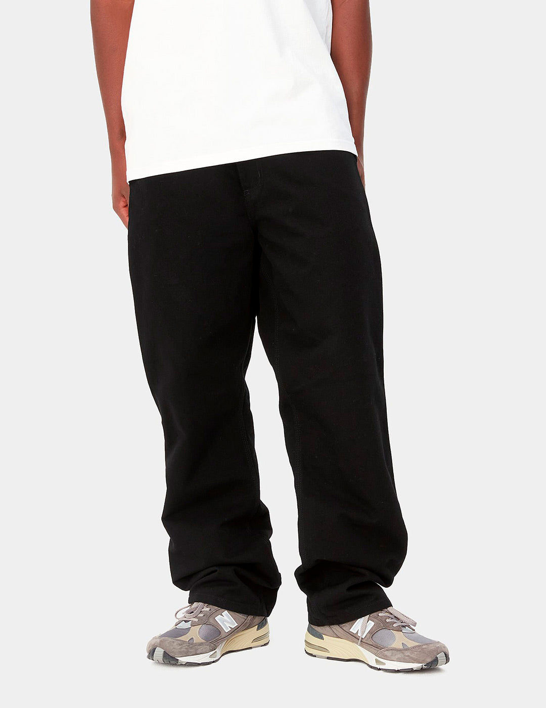Pantalón CARHARTT WIP SINGLE KNEE - Black Rinsed