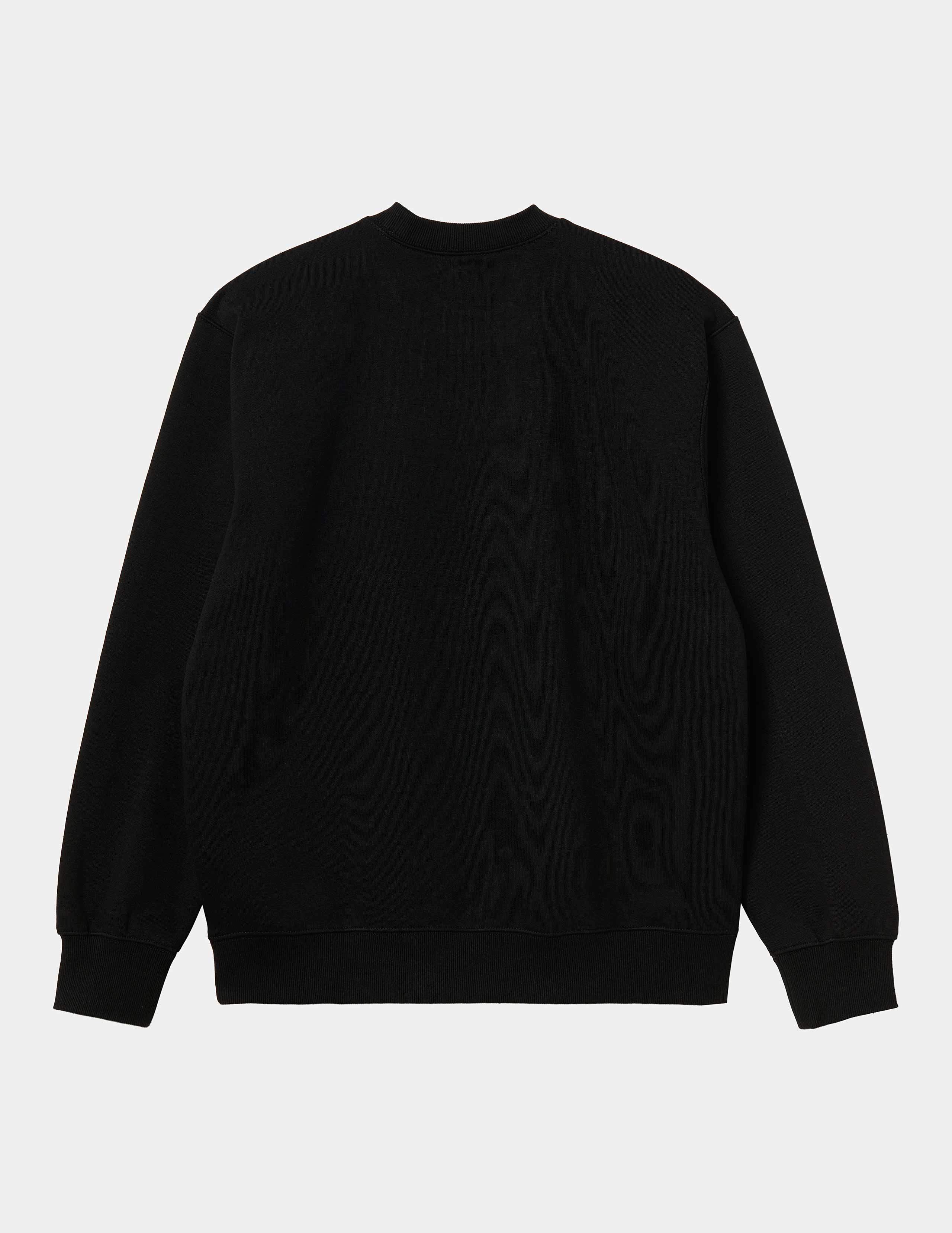 Sudadera Crew CARHARTT SWEAT - Black / White