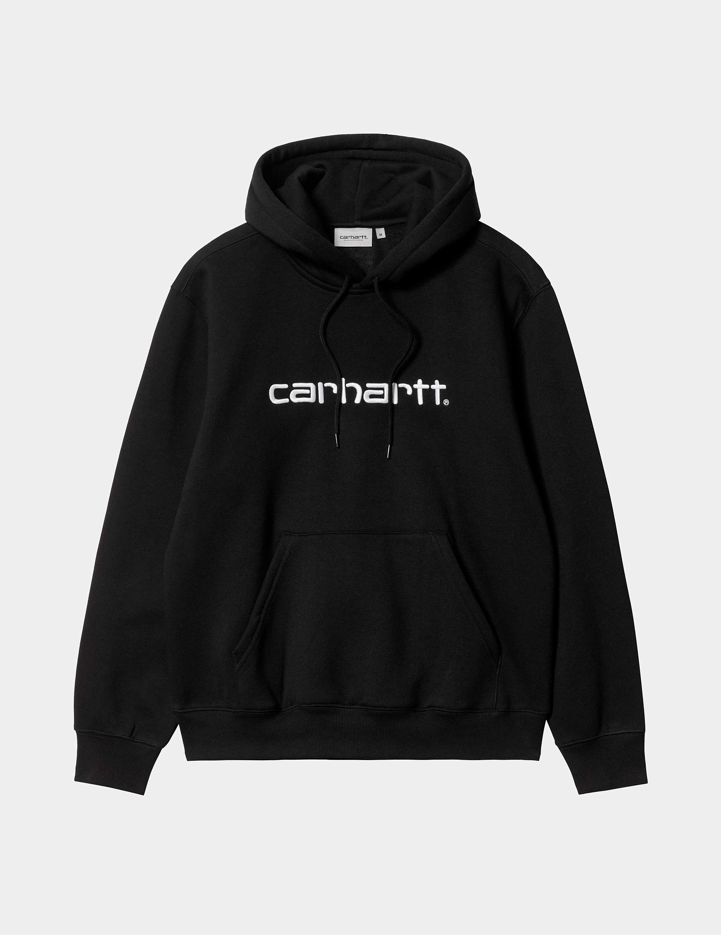 Sudadera Cap. CARHARTT SWEAT - Black / White
