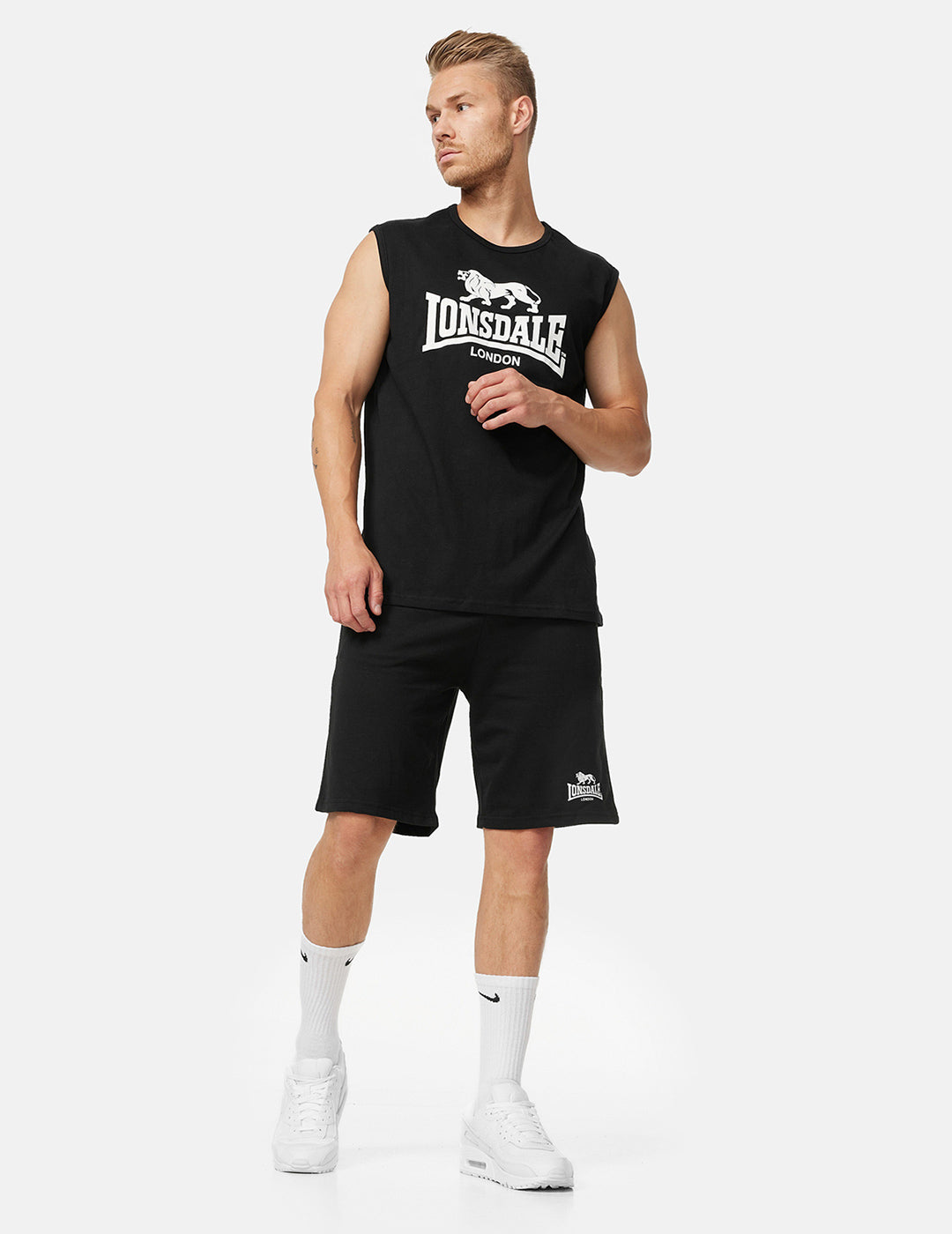 Camiseta Tirantes LONSDALE CLOPTON - Black/White