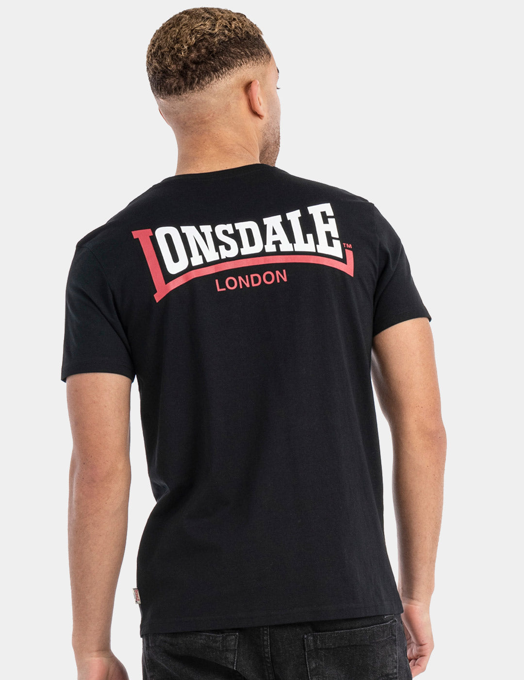 Camiseta LONSDALE DALE - Black/White/Red