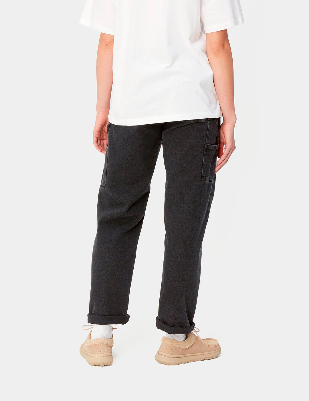 Pantalón CARHARTT WIP W' PIERCE - Black Stone Washed