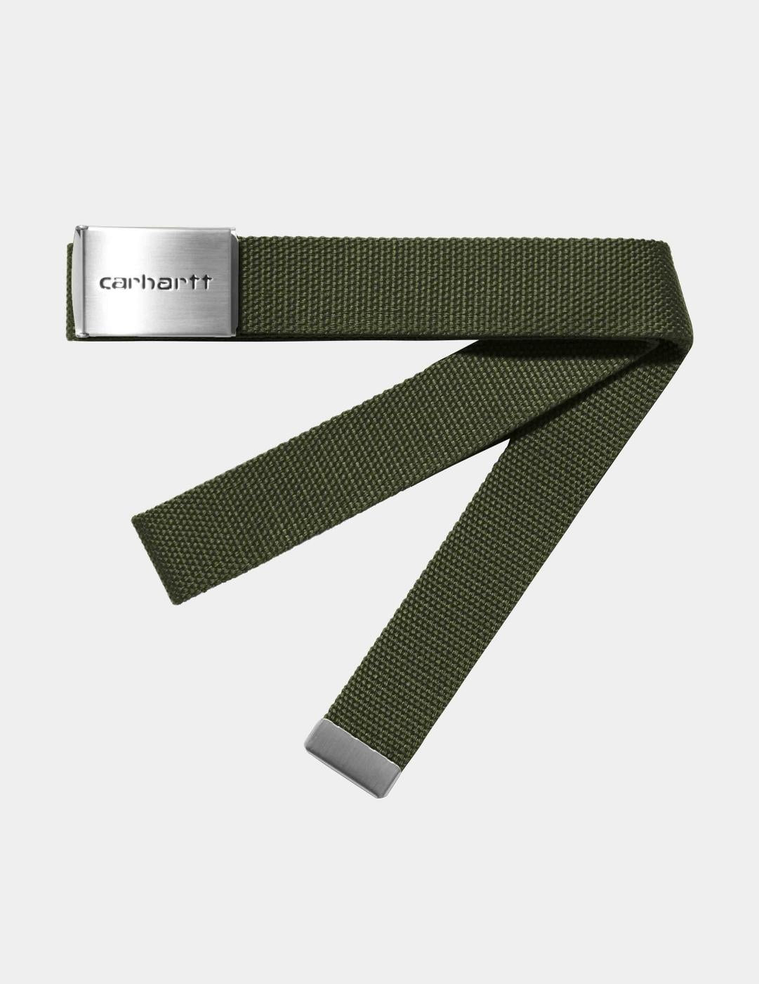 Cinturón CARHARTT WIP CLIP CHROME - Office Green