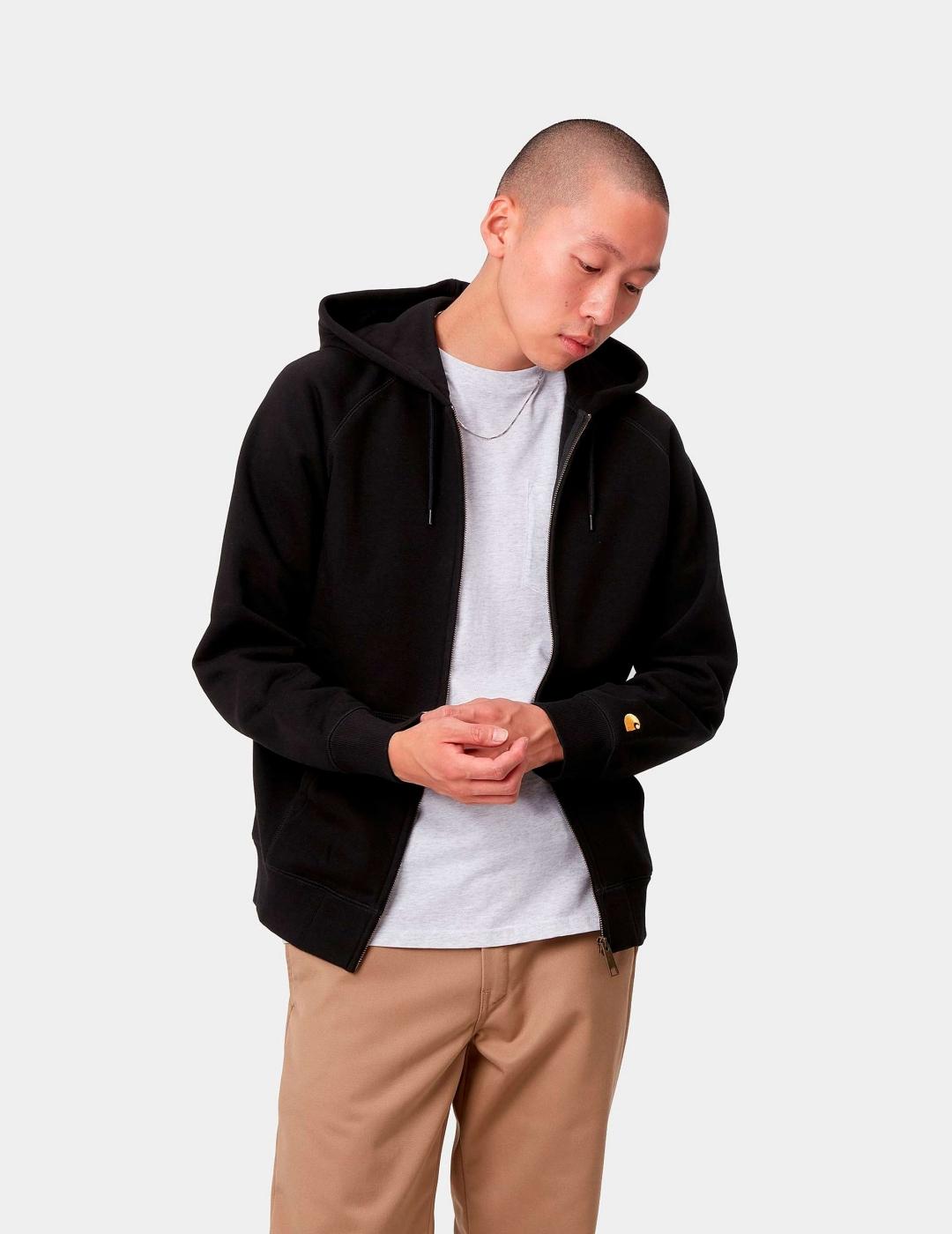 Sud. Cap. Abierta HOODED CHASE - Black / Gold